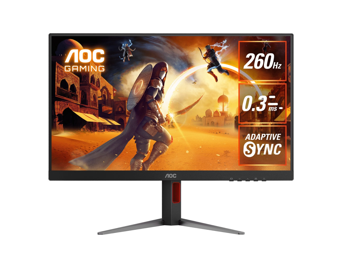 AOC 27' 260Hz 2560 × 1440 (QHD) 0.3ms Fast IPS HDMI2.0 × 1 DisplayPort1.4 × 1