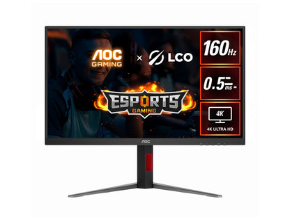 AOC 27' IPS LCD W-LED 16:9, 4K 3840 x 2160 UHD HDR10 Speakers HDMI 2.1 x 2 Displ