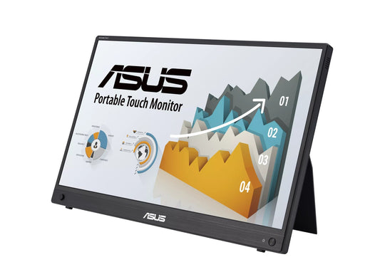 ASUS MB16AMTR 15.6'' ZenScreen Touch Portable Monitor, FHD (1920 x 1080), IPS, 10-point touch, Built-in Battery, Hybrid Signal Solution, Mini-HDMI