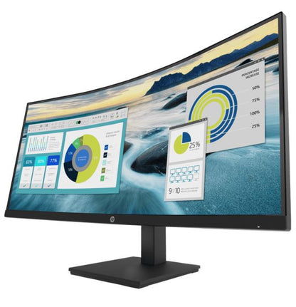 HP P34hc G4 34' WQHD 4K CURVED 21:9 3440x1440 Height Adjust Tilt USB-C (65W PD)