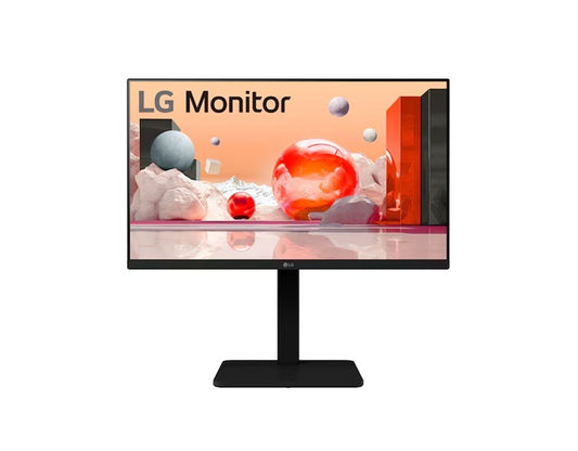 LG 24' Full HD IPS Monitor â€” 1920Ã—1080, 100â€¯Hz, builtâ€‘in power & speaker, versatile stand (tilt/height/swivel/pivot), Reader Mode & Flicker Safe