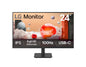 LG 24' IPS Full HD Monitor, 1920x1080, 3-side borderless design, 100â€¯Hz, USBâ€‘C (65W PD), Reader Mode & Flicker Safe, tilt adjustable