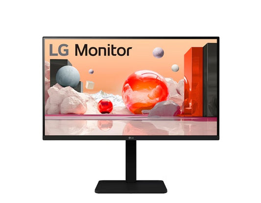 LG 27' Full HD IPS Monitor â€“ 1920Ã—1080, 100â€¯Hz, builtâ€‘in power & speakers, versatile stand (tilt/height/swivel/pivot), Reader Mode & Flicker Safe