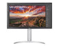 LG 27' 4K UHD IPS Monitor with USB-C, HDR400, DCI-P3 95%, AMD FreeSyncâ„¢, 3840Ã—2160 res, 5ms response, 60Hz, and tilt/height/pivot stand