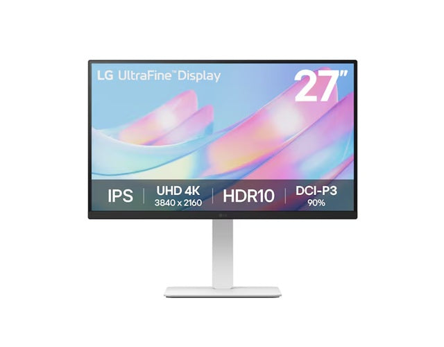 LG 27' UHD 4k 3840×2160 (16:9) IPS display HDR10 Height Adjustable, 3 side Bord
