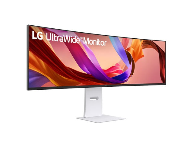 LG 49' UltraWide DQHD Curved Nano IPS Monitor with 5120x1440 resolution, 144Hz, 1ms MBR, HDR400, DCI-P3 98%, and 2x10W speakers