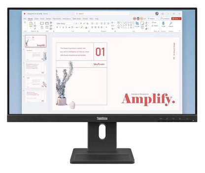 LENOVO ThinkVision E24-40 23.8'/24' 100Hz FHD IPS Monitor 1920x1080 16:9 4ms Height Adjust Tilt Pivot Swivel HDMI DP VGA Speakers VESA ~63EDMAR2AU