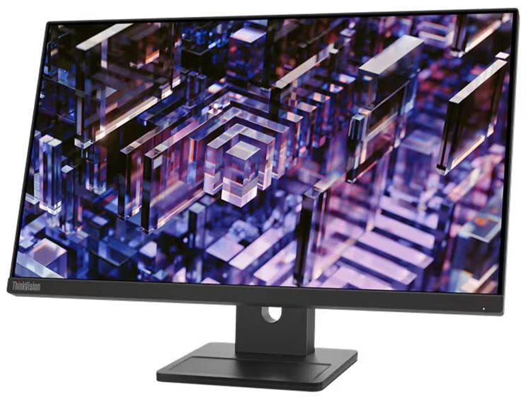 LENOVO ThinkVision E24Q-30 23.8'/24' 100Hz QHD IPS Monitor 2K 2560x1440 16:9 4ms Height Adjustable Tilt Pivot Swivel HDMI DP USB-C Speakers VESA 3yr w