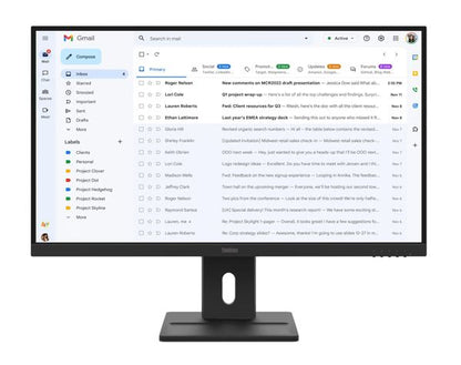 LENOVO ThinkVision E27-40 27' FHD IPS Monitor 1920x1080 16:9 4ms 100Hz Anti-glare Tilt Swivel Pivot Height Adjust VGA DP HDMI VESA 3yr WTY Black