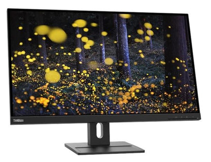 LENOVO ThinkVision E27q-20 27' 75Hz QHD IPS Monitor 2K 2560x1440 16:9 4ms Height Adjustable Tilt Swivel Pivot DP HDMI 3yr wty