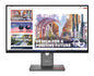 LENOVO ThinkVision P27QD-40 27' QHD Monitor IPS 2560x1440 16:9 Height Adjustable Tilt Swivel Pivot Daisy Chain DP HDMI USB-C Hub RJ45 LAN VESA 3YR