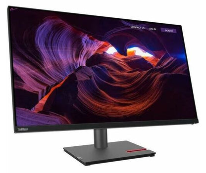 LENOVO ThinkVision P32p 31.5'/32' UHD Monitor 4K 3840x2160 16:9 Height Adjustable Tilt Swivel Pivot DP HDMI Thunderbolt 4 LAN 3xUSB3.2 Hub 3yr