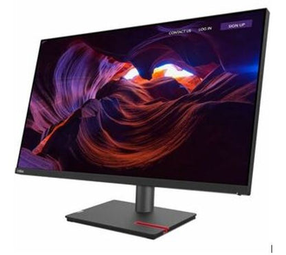 LENOVO ThinkVision P32p 31.5'/32' UHD Monitor 4K 3840x2160 16:9 Height Adjustable Tilt Swivel Pivot DP HDMI Thunderbolt 4 LAN 3xUSB3.2 Hub 3yr