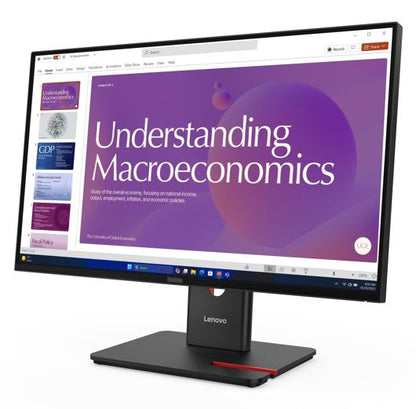 LENOVO ThinkVision T24D-40 23.8'/24' 120Hz FHD IPS Monitor USB-C Dock 100W DP Height Adjust Tilt Swivel Pivot HDMI DP LAN 4xUSB VESA ~62CDGAR6AU