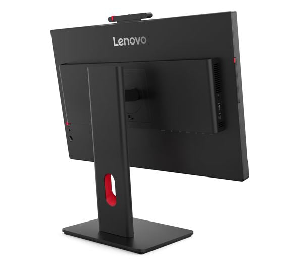 LENOVO ThinkVision T24D-4V 23.8'24' FHD IPS Monitor 1920x1080 16:9 Height Adjustable Tilt Swivel Pivot DP HDMI USB-C hub LAN Hub built-in Webcam Speak