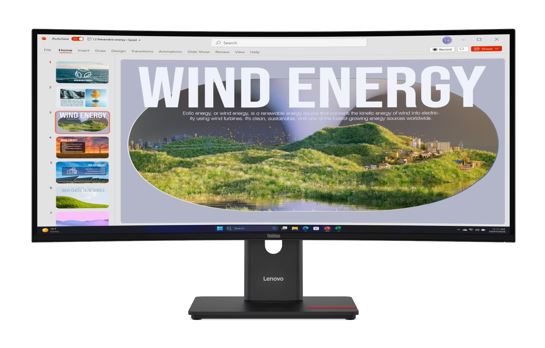 LENOVO ThinkVision T34WD-40 34' 120Hz WQHD Monitor 1500R Curve 4K 3440x1440 21:9