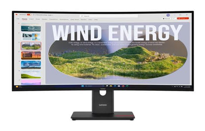 LENOVO ThinkVision T34WD-40 34' 120Hz WQHD Monitor 1500R Curve 4K 3440x1440 21:9