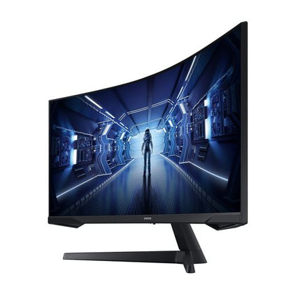 Samsung 34' Odyssey G55T WQHD Curved 3440x1440 21:9 1000R 165Hz 1ms 250 cd/ãŽ¡ FreeSync VA DP HDMI Headphone Tilt VESA Gaming Monitor Black 3YR
