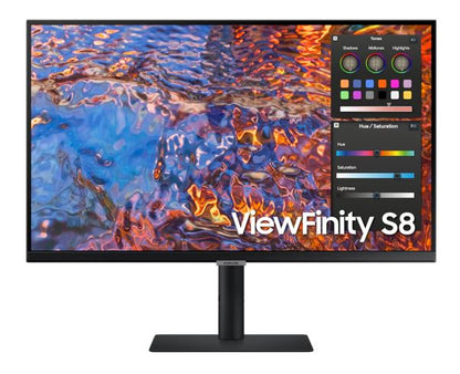 Samsung 27' S8 4K FHD Monitor 60Hz IPS Flat 3840x2160 16:9 5ms 350 nits 1xDP1.4 1xHDMI2.0 LAN 1xUSB-C (90W) Hub 3.0x3 HAS VESA 3YR WTY