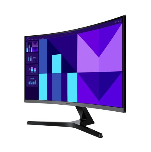 Samsung 27' S39GD FHD 1800R Curved Monitor 1920X1080 16:9 VA 100Hz 4ms 250cd/m2 D-Sub HDMI Tilt VESA Headphone Eye Saver Mode Black 3YR WTY