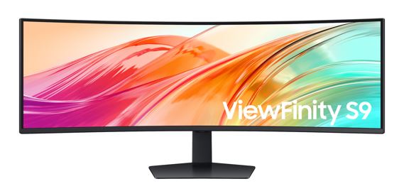 Samsung 49' ViewFinity Monitor Dual QHD 5120x1440 5ms 32:9 1000R Tilt Swivel Height Adjust VESA DisplayHDR 400 1xUSB-C DP 2xHDMI LAN Prot HAS Speaker