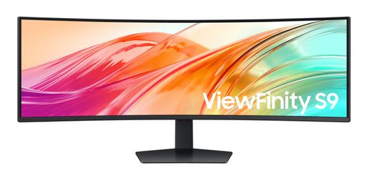 Samsung 49' ViewFinity Monitor Dual QHD 5120x1440 5ms 32:9 1000R Tilt Swivel Height Adjust VESA DisplayHDR 400 1xUSB-C DP 2xHDMI LAN Prot HAS Speaker