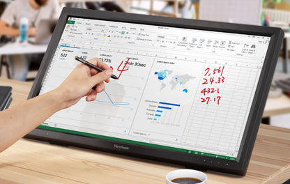 ViewSonic 24' TD2423 IR 10 Point Touch Advanced Ergonomics, Magnetic Pen Holder,