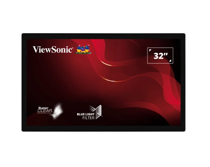 ViewSonic TD3207 32' 1080p Open Frame 10-Point PCAP Touch Monitor, 24/7 Operatio