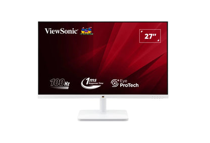ViewSonic 27' White, Super Clear IPS, 4ms 100hz, Ultra Slim Bezel, FHD, HDMI, VG