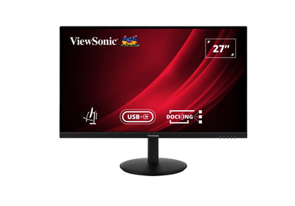ViewSonic 27' VG 2K SuperClear IPS, Docking, USB-C, Daisy Chain, DP In/Out, RJ45