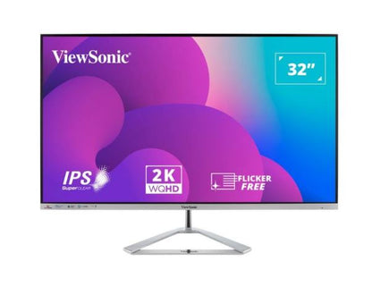 ViewSonic 32' 2K QHD Business Professional Ultra Thin Stylish, Elegant,, SuperCl