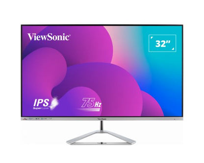 ViewSonic 32' Office Professional Stylis Elegant & Ultra Thin bezel, SuperClear