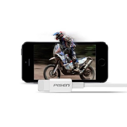 Pisen Mr White Lightning to USB-A Cable (20cm) White - Support Both Fast Charging and Data Cable, Stretch-Resistant, Lightweight, iPhone/iPad/MacBook