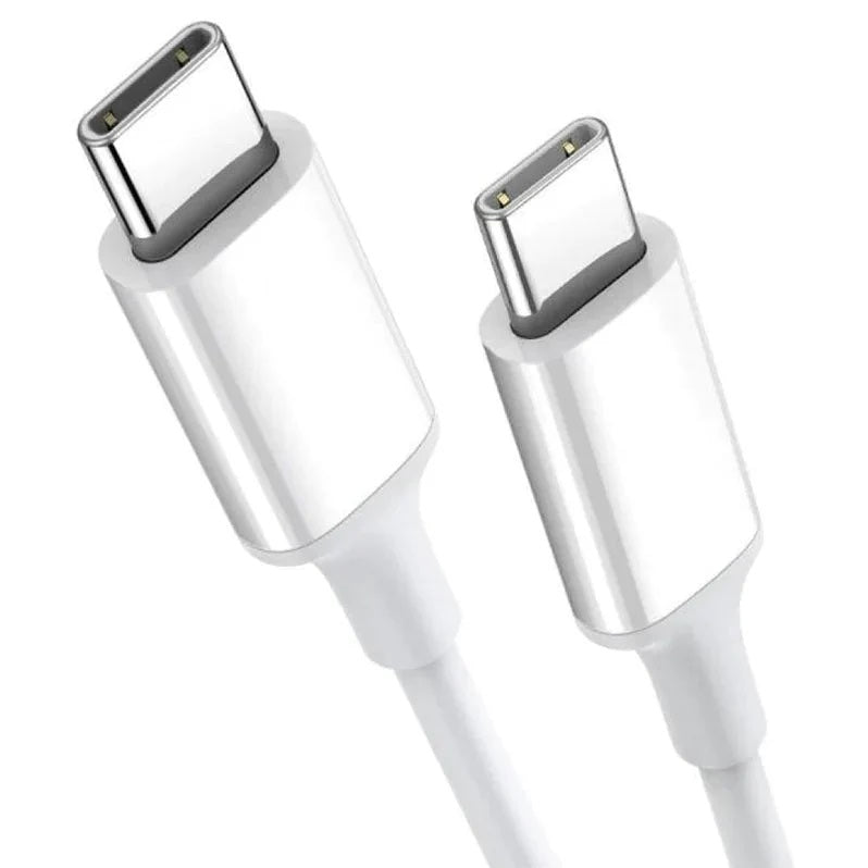 Pisen USB-C to USB-C 100W PD Cable (1M) White - Premium Quality, Fast Charge, 480Mbps, Durable,Samsung Galaxy,Apple iPhone,iPad,MacBook,Google,OPPO
