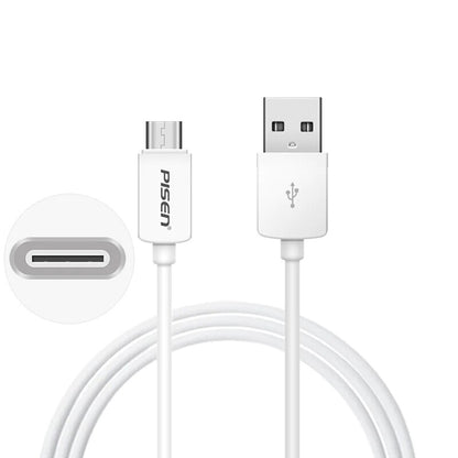 PISEN USB-C to USB-A Cable (1M) White -Data Transfer 480Mbps,Durable and Flexible,Samsung Galaxy,Apple iPhone,iPad,MacBook,Google,OPPO,Nokia