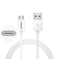 PISEN USB-C to USB-A Cable (1M) White -Data Transfer 480Mbps,Durable and Flexible,Samsung Galaxy,Apple iPhone,iPad,MacBook,Google,OPPO,Nokia