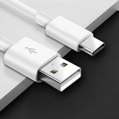 USP USB-C to USB-A Cable (2M) White - 3A, Durable, Fast Charge, High Quality, Heavy Duty, Samsung Galaxy, iPad, MacBook, Google, OPPO, Nokia