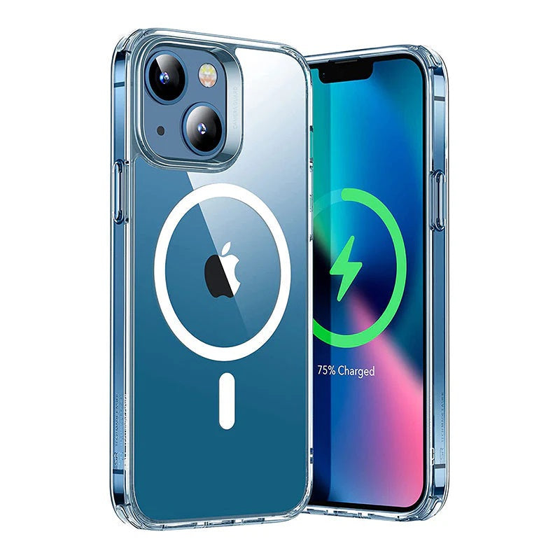 Phonix Apple iPhone 15 Pro (6.1') Clear Rock Shockproof Case With MagSafe - Ultra-thin, Lightweight, Non-slip, Crystal Clear, 10 Years Warranty