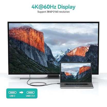 Pisen BoostUp Braided USB-C to USB-C (3.2 Gen2) Charge & Video (8K@64HZ) Cable (