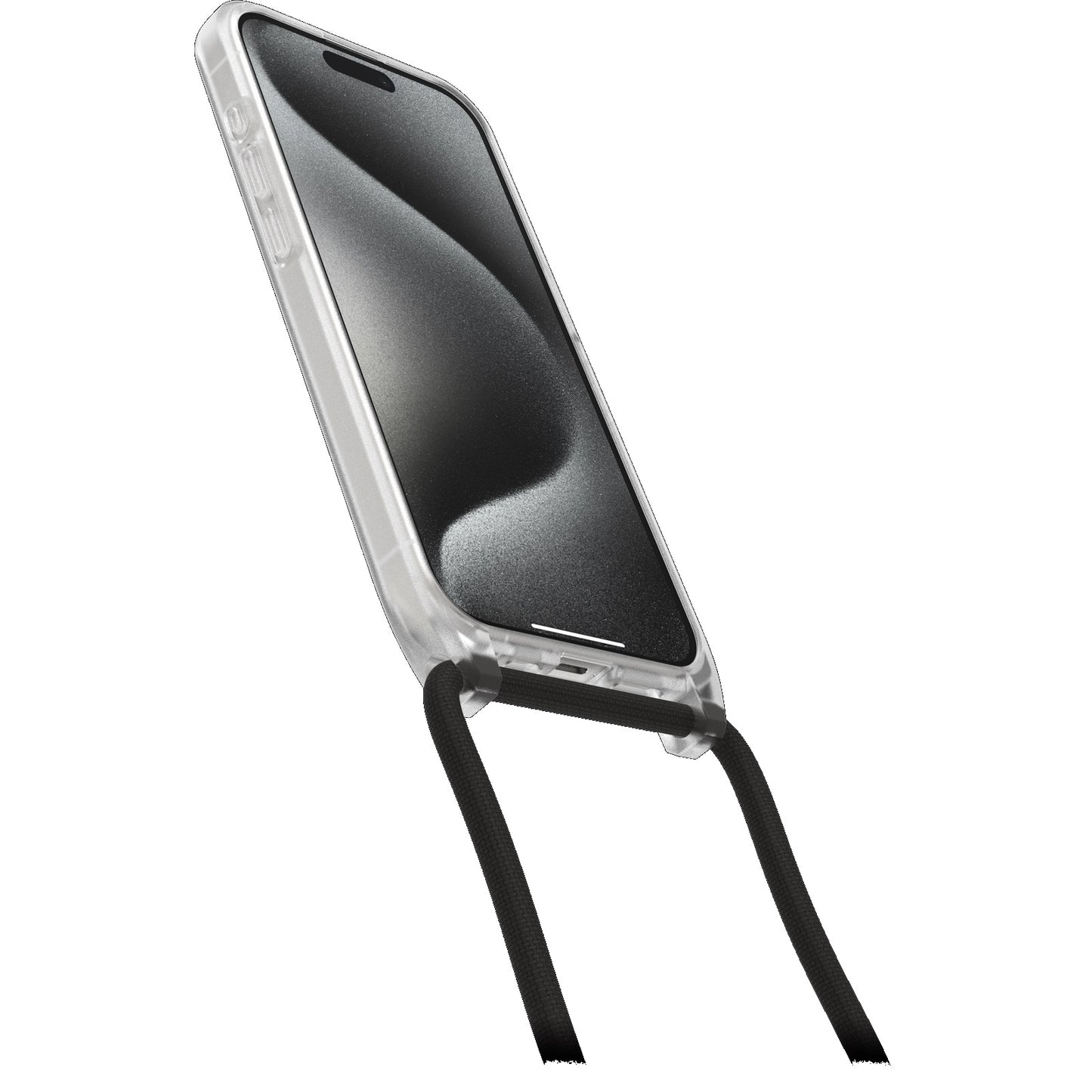 OtterBox React Necklace MagSafe Apple iPhone 15 Pro (6.1') Case Clear - (77-93573), DROP+ Military Standard,Detachable Nylon Rope,7 Years Warranty