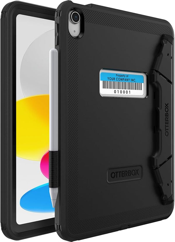 OtterBox Defender Apple iPad (11.0') 11th Gen (A16)/iPad 10th Gen (10.9') Kickstand Case Black for EDU, No Retail, Built-in Screen Protector, 7 Years