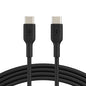 Belkin BoostCharge USB-C to USB-C Cable (1M) - Black (CAB003bt1MBK), 3A/60W, 480Mbps, 25K+ Bends, Samsung Galaxy, USB-IF Certified,2 Years Warranty