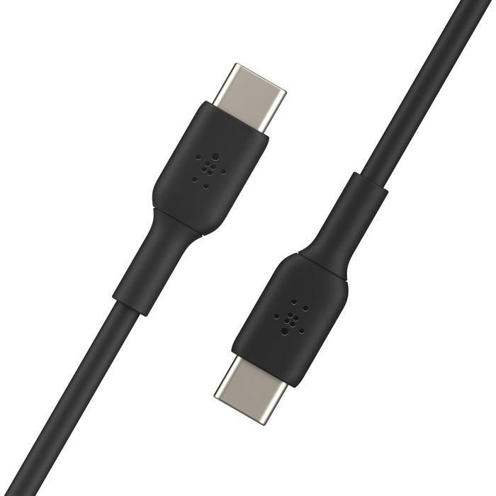 Belkin BoostCharge USB-C to USB-C Cable (1M) - Black (CAB003bt1MBK), 3A/60W, 480Mbps, 25K+ Bends, Samsung Galaxy, USB-IF Certified,2 Years Warranty