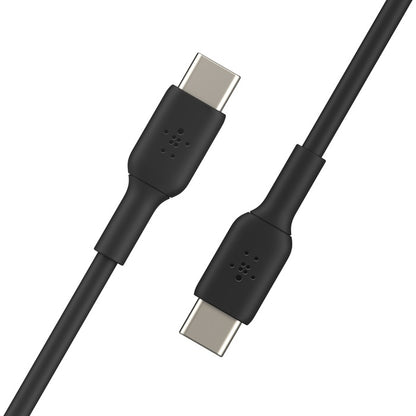 Belkin BoostCharge USB-C to USB-C Cable (1M) - Black (CAB003bt1MBK), 3A/60W, 480Mbps, 25K+ Bends, Samsung Galaxy, USB-IF Certified,2 Years Warranty