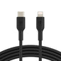 Belkin BoostCharge Lightning to USB-C Cable (1M) - Black (CAA003bt1MBK),3A/18W,480Mbps, 25K+ Bends, Apple iPhone/iPad, MFI-Certified, 2 Years Warranty