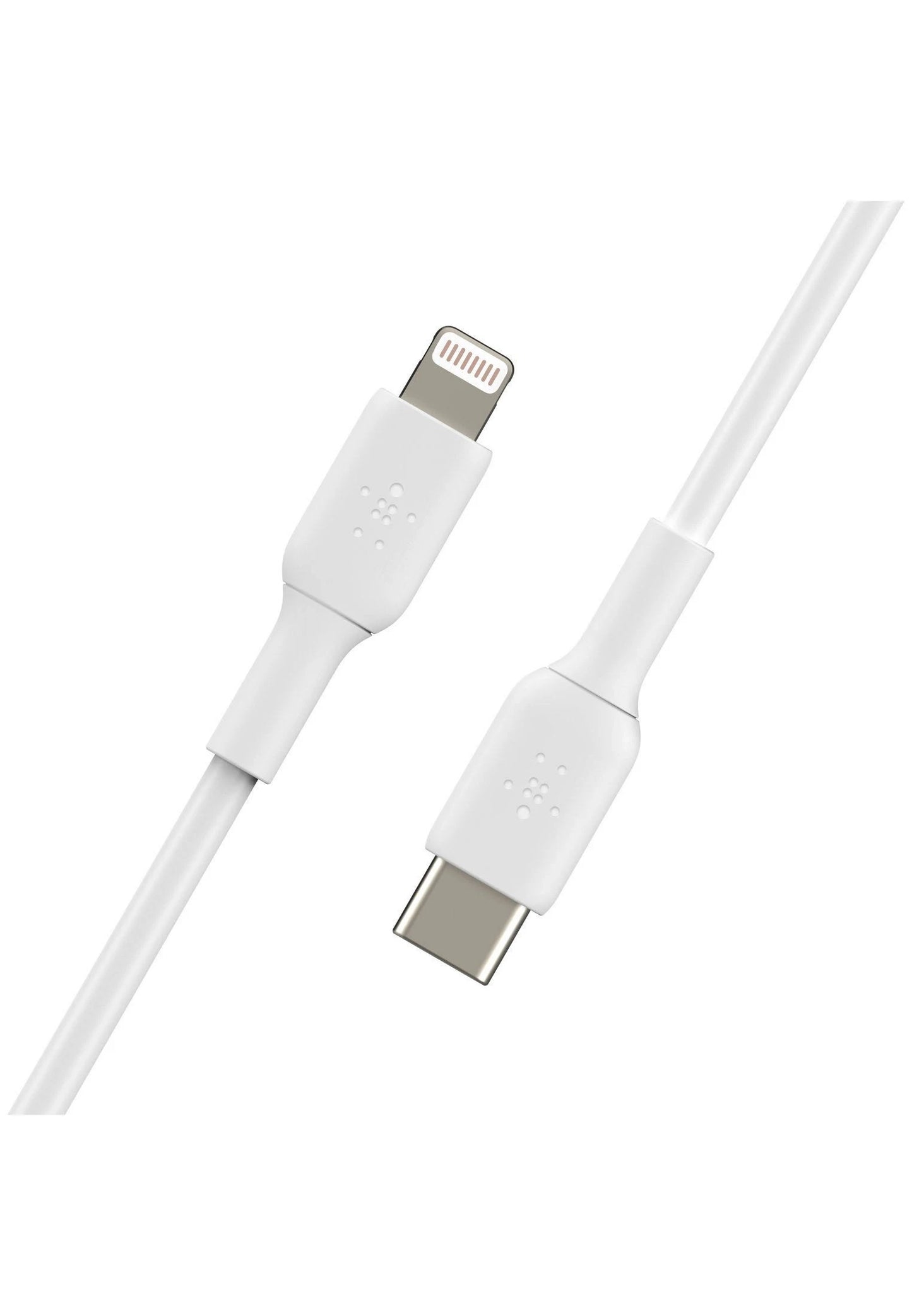 Belkin BoostCharge Lightning to USB-C Cable (1M) - White (CAA003bt1MWH), 3A/18W,480Mbps,25K+ Bends, Apple iPhone/iPad, MFi-Certified, 2 Years Warranty