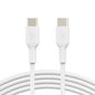 Belkin BoostCharge USB-C to USB-C Cable (2M) - White (CAB003bt2MWH), 3A/60W, 480Mbps, 25K+ Bends, Samsung Galaxy, USB-IF Certified,2 Years Warranty
