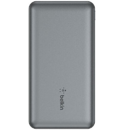 Belkin BoostCharge Power Bank 10K (3 Port) - Space Grey (BPB011btGY),2xUSB-A (12