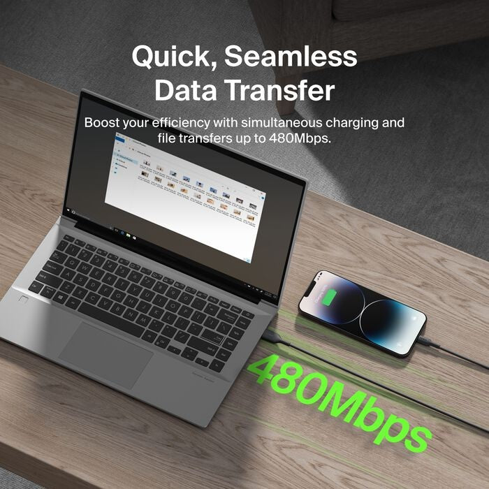 Belkin BoostCharge Lightning to USB-A Cable (1M) - Black (CAA019FQ1MBK), 2.4A/15W, 480Mbps, 300K+ Bends, Apple iPhone, MFI-Certified, 2 Years Warranty