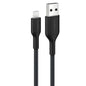 Belkin BoostCharge Pro Braided Lightning to USB-A Cable (0.15M) - Black (CAA020FQ0MBK), 2.4A/15W, 480Mbps, 350K Bends, MFI-Certified, 2 Years Warranty